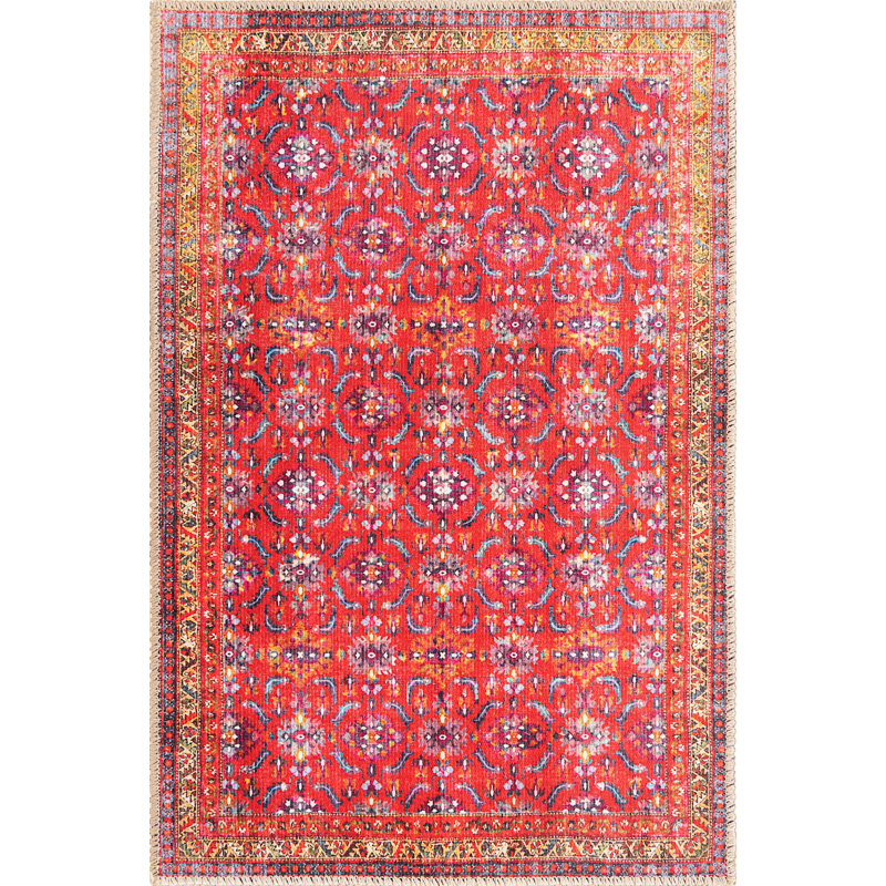 Mcclamma Chenille Oriental Indoor Rug, Rectangle 2' x 3'