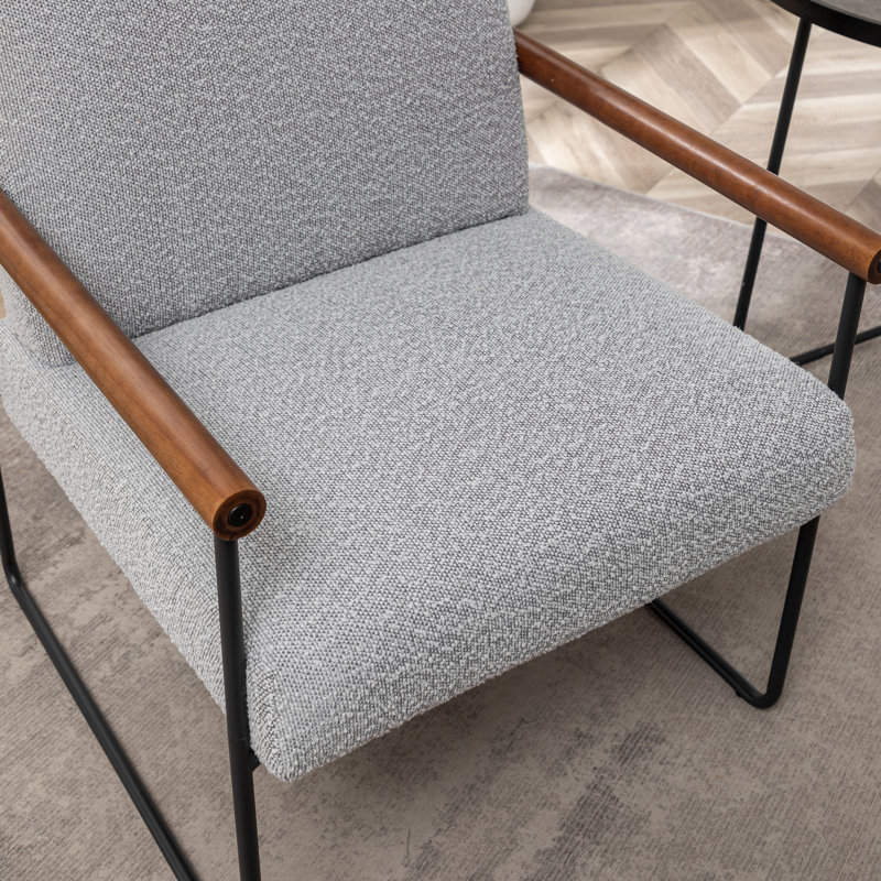 Fauteuil Khelani, Tissu gris