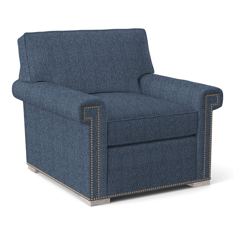 Fauteuil 36 po Davidson, Oui, Bleu Navada, Gris tourterelle