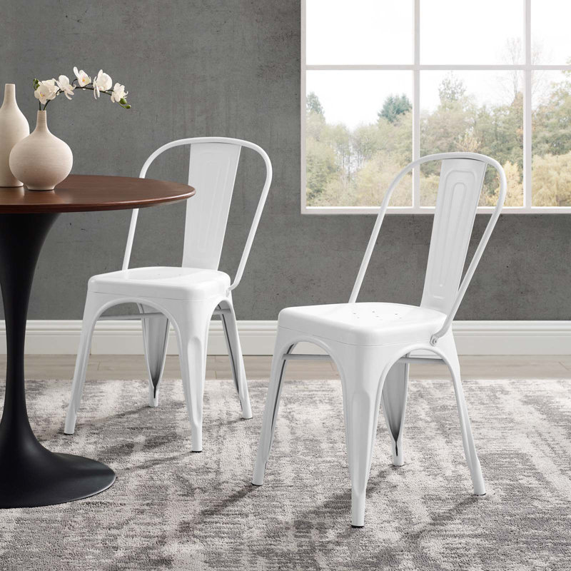 Chaise bistro Promenade par Modway, Blanc
