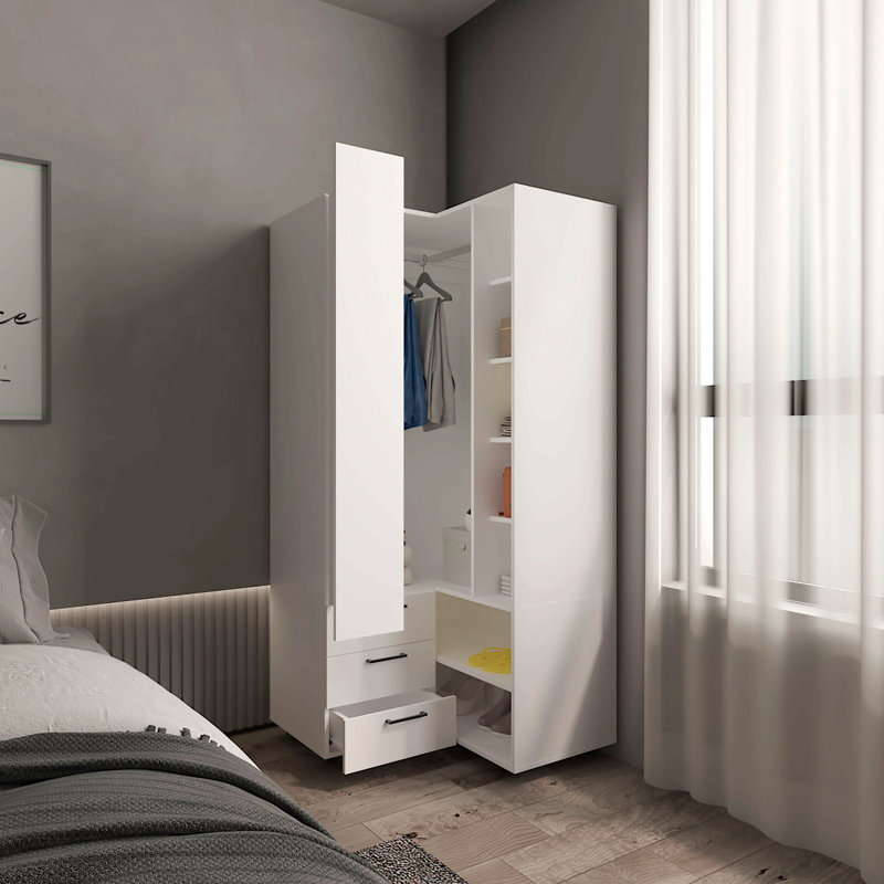 Armoire, chambre à coucher, armoire blanche pour la maison, Blanc