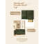 Divan-canapé en chenille vert moderne à 3 places avec design capitonné carré et pieds en acier inoxydable sur mesure pour les appartements et les petits espaces-1099790490