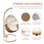 Balancelle suspendue avec support et coussin Arcella pour 1 personne Arcella - capacité de 330 lb-771276196-796976898