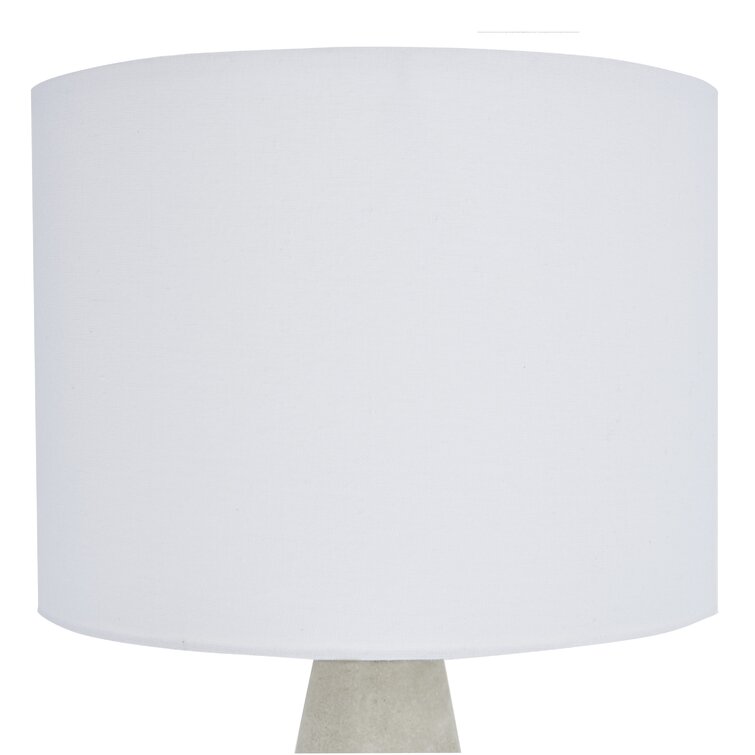 Quinn Grey and White Table Lamp + Reviews