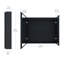 Behare W 700mm H Surface Frameless Medicine Cabinet Mirror 2 Adjustable-511271016