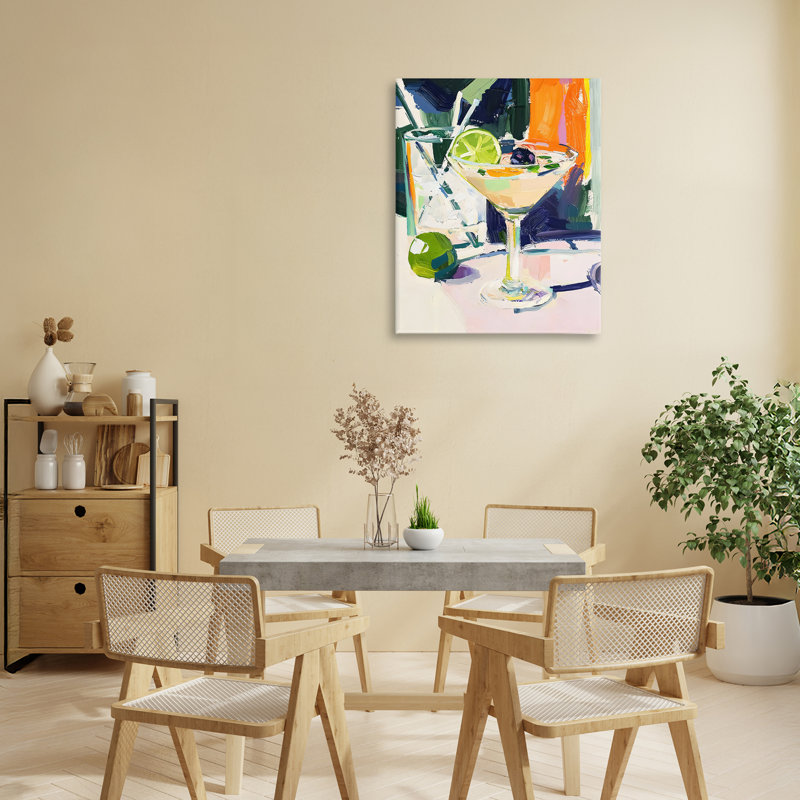 «Vibrant Summer Cocktail Canvas», conception par Riley B, H 20 po x l 16 po