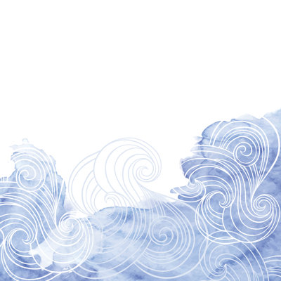 Marine Background - Wrapped Canvas Painting