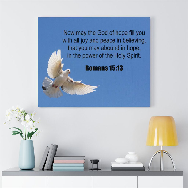 God Of Hope Romans 15:13 - Wrapped Canvas Print, 61cm H x 76cm W
