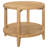Isbell Maple Brown Round Solid Wood Side End Table