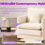Fauteuil de salon avec fauteuil rembourré épais et ensemble de 3 coussins pour l'intérieur-2052471202