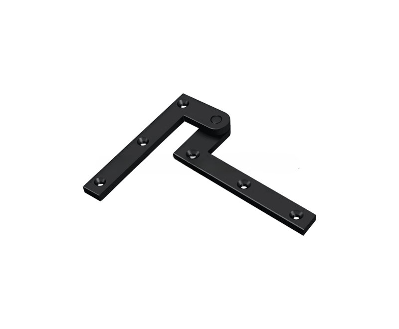 99'' x 16'' Butt Bearing Hinge, Black