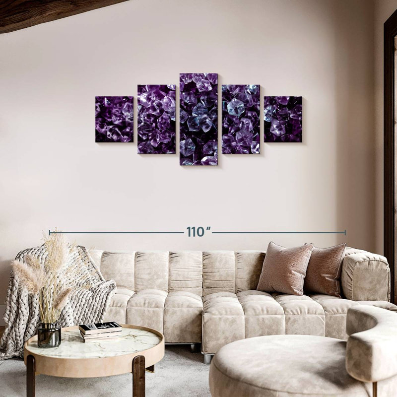 Purple Plastic, 34" H x 74" W