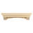 Rustic Floating Wood Fireplace Mantel Shelf with Arched Corbels - Pine Wood-164010024-164010030