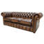 Chesterfield 3 Seater Sofa + 2 X Queen Anne Chairs Leather Sofa Suite Offer-673796025
