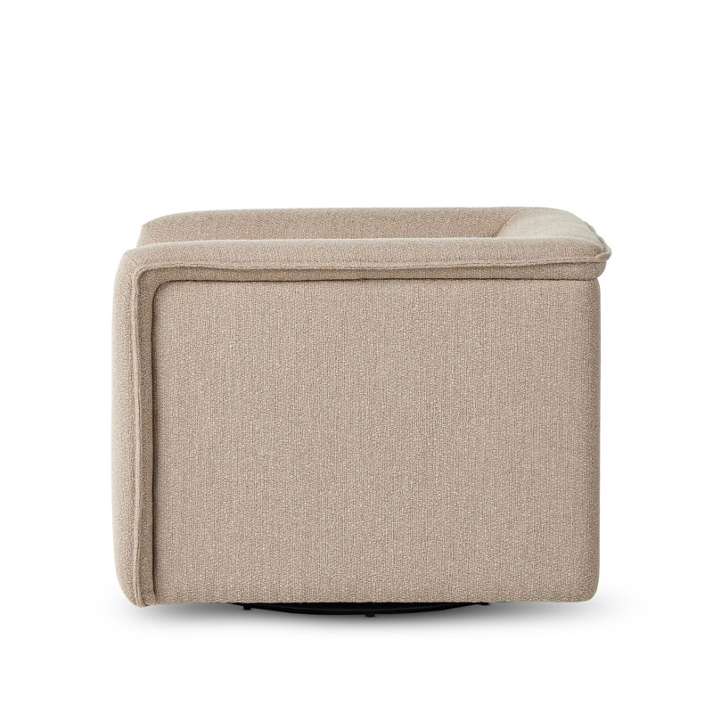 Sweeney Swivel Chair, Kerbey Camel Polyester Blend