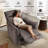 Tayani 31.5" Wide Modern Comfortable Microfiber Swivel And Rocker Manual Recliner-639135567