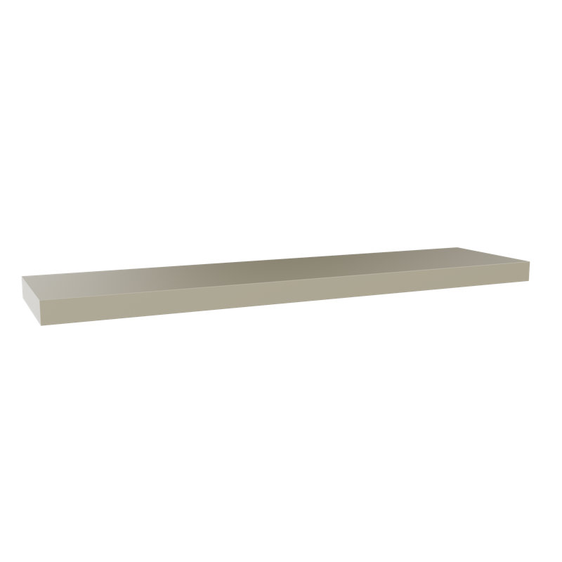 Painted Wood Floating Shelf, Green