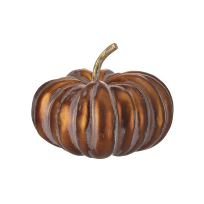 12" Metalic Autumn Latex Pumpkin