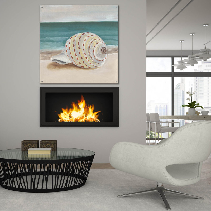 «She Sells Seashells 2» par Alicia Ludwig, art mural en verre acrylique, H 36 po x l 36 po x P 0,2 po
