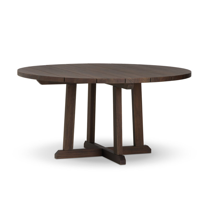 Indie Outdoor Round Teak Dining Table