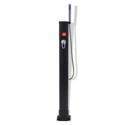 115cm H Solar Powered Temperature Controlled Steel Freestanding Outdoor Shower and Footwash Spout