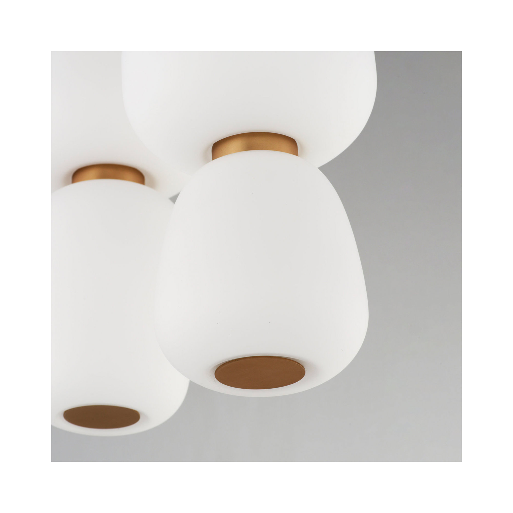 Kace 3 Light Glass Dimmable LED Pendant