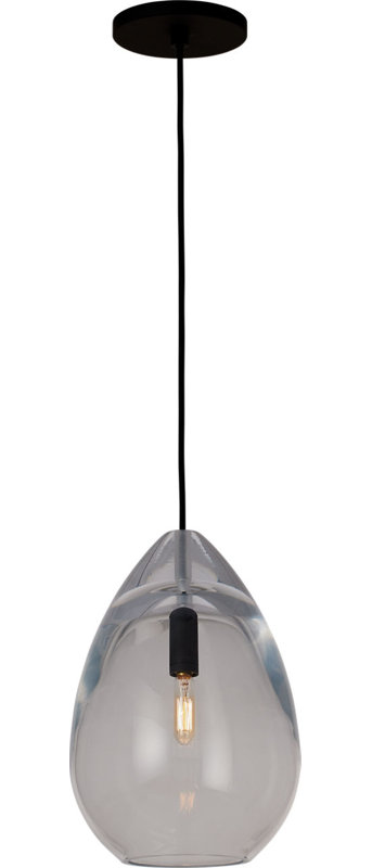 Alina Accent Pendant, 156.5" H x 8.5" W x 8.5" D, Nightshade Black, LED Lamp
