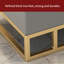 Banc rembourré en similicuir Western