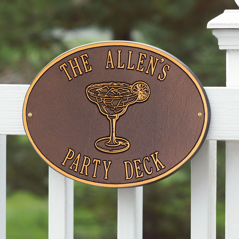 Hawthorne Margarita Garden Plaque Whitehall Products 