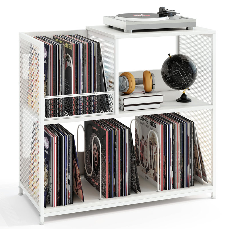 76 cm H Media Shelves, White