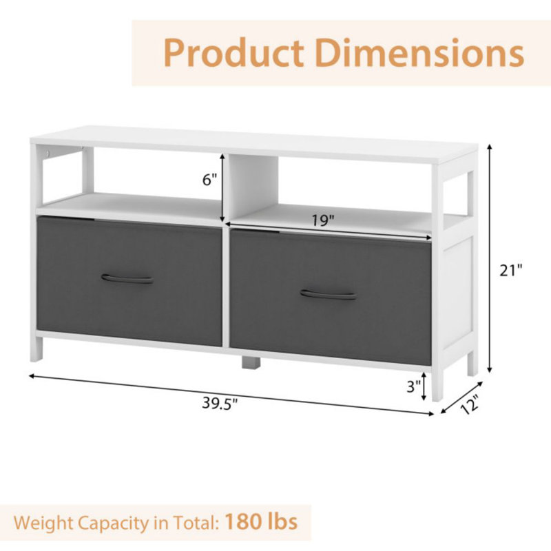 Commode 2 tiroirs Duffin