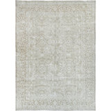 High-Quality Hand-Knotted Silver And Camel Area Rug