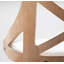 Tabouret de comptoir à hauteur fixe de 26 po avec pieds en bois courbé et repose-pieds rond Dannie-90141463-132717565-90141464