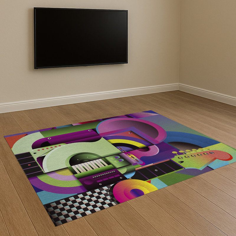 Geometric Area Rug, Rectangle 155 x 230 cm