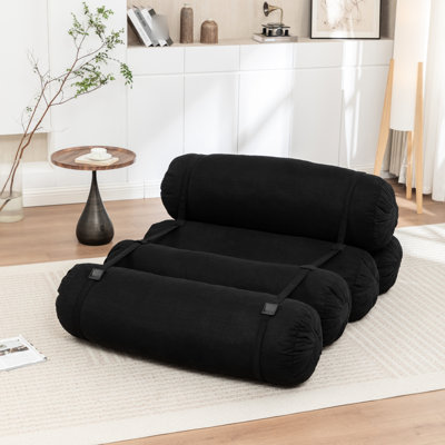 Multi - Person Lazy With Corduroy Upholstery And Adjustable Straps, Suitable For Napping In Office, 50.57 Width Floor Pillows, Perfect Bedroom Dormitory Reading, 56.25 Lb Weight