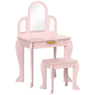 Georgeen Kids Vanity Set with Mirror