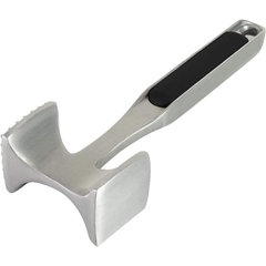 New Stainless Steel Aluminium Double Side Beaf Steak Mallet Meat Tenderizer Hammer Home Garden Kitchen Meat Tools, Size: 19*4.5 cm, Silver