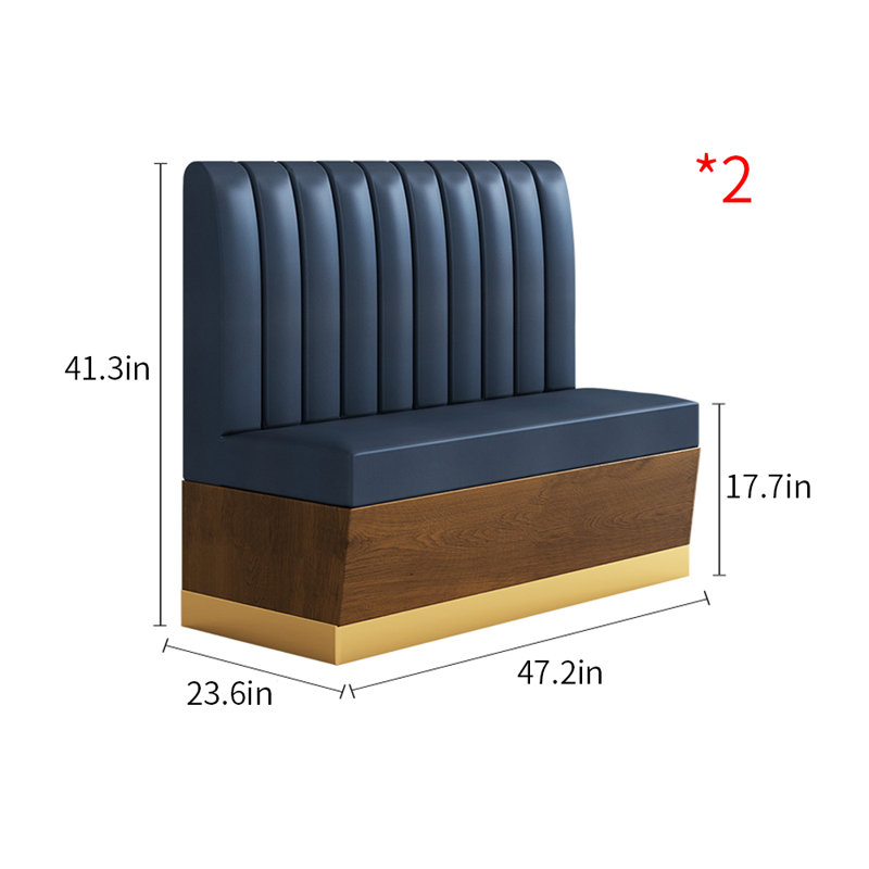 Banc rembourré en similicuir Nordic Luxury