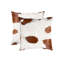  Coussin en cuir de vache 18 po x 18 po-1688851884