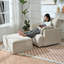Chaise surdimensionnée avec repose-pieds avec rangement-389592260