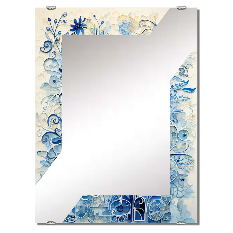 Mcgonagle - Miroir mural abstrait Botanicals MIR136345, 32 po x 24 po