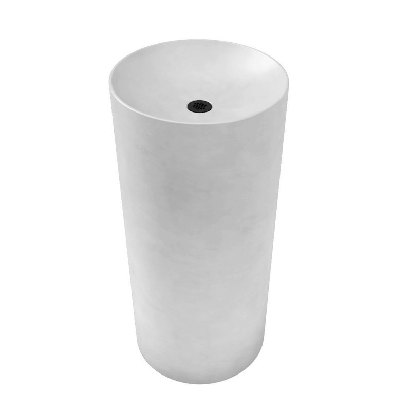 Rise 16'' L Bathroom Sink, Frost, Brushed Nickel
