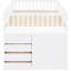 Lit superposé double avec rangement en bois massif blanc pour une apparence et une fabrication blanches-1028055671-1028055670