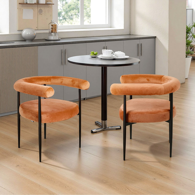 Teddy Upholstered Armchair, Orange