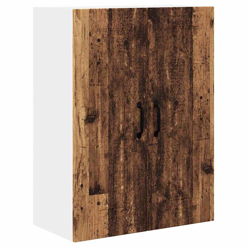 Vidaxl Kitchen Wall Cabinet Sonoma Oak 60 X 31 X 80 Cm Engineered Wood, 80cm H x 60cm W x 31cm D, Old Wood