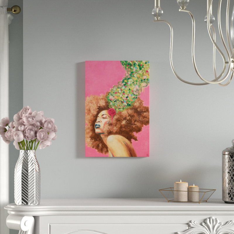 Baduizm, reproduction d'art sur toile tendue, H 26 po x l 18 po x P 1,5 po, Toile avec cadre noir, Pas de tapis