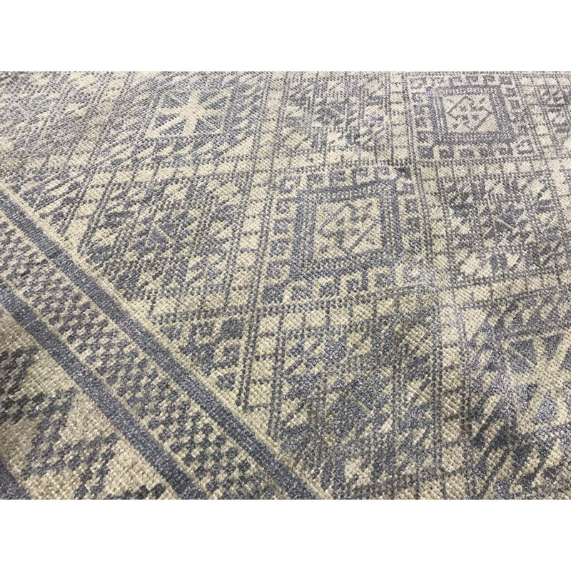 Hand-Knotted High-Quality Beige and Gray Area Rug