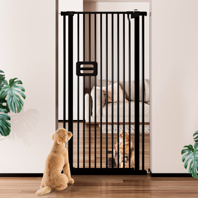 Barrière pour chat extra haute pour chat 55 po Mestuel, 29.5-32.8", White