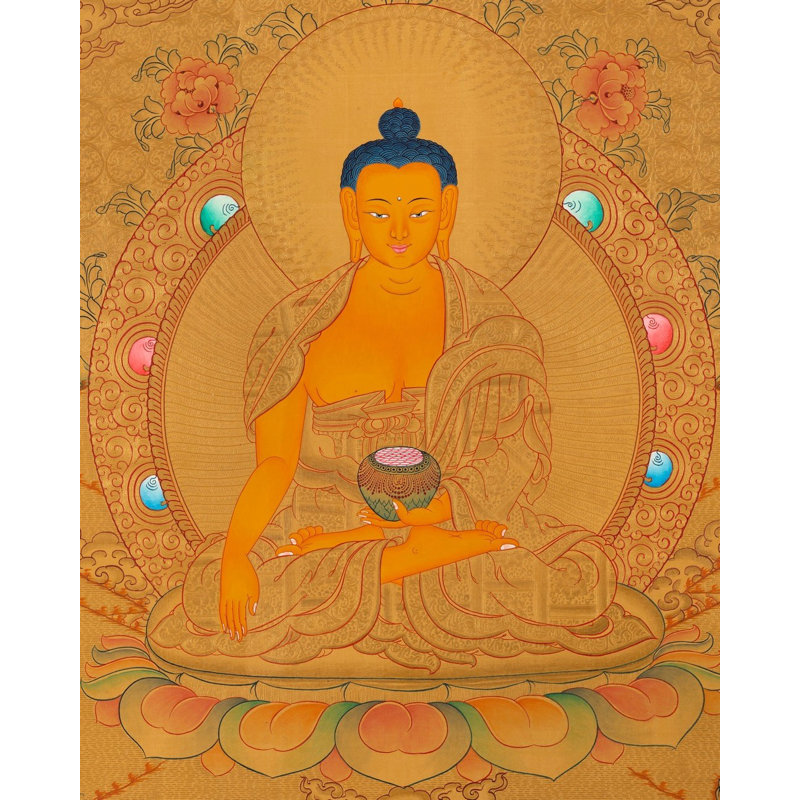 Bouddha Shakyamuni Thangka (Thangka sans brocart)