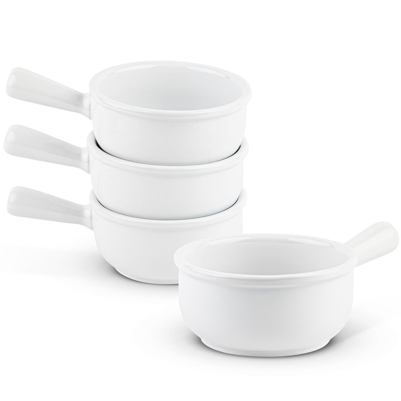 Kook 4 Piece Non-Stick Ceramic Bakeware Set, White